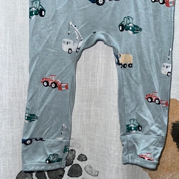 Kyte BABY Blue Footies One Piece with Vehicle Print - Picture 12 of 12